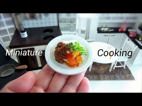 Miniature Food #23-ミニチュア料理『ジャージャー麺-Zha jiang mian-』 Miniature Cooking show ミニチュアクッキング 미니 요리 Video