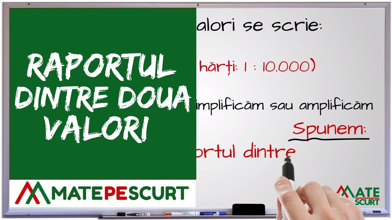 Raportul dintre doua valori