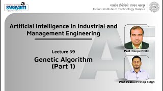 Lecture 39: Genetic Algorithm (Part 1)