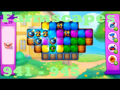 Farmscapes Level 941 - 945 HD Gameplay Walkthrough |  3 - match game | android | ios | pc | app