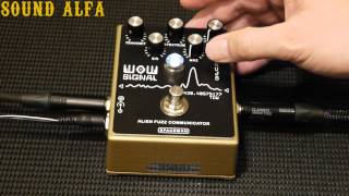 Video thumbnail for Spaceman WOW Signal - Alien Fuzz Communicator - Brass metal/gold color by Camuro Custom Built Pedals And Mods