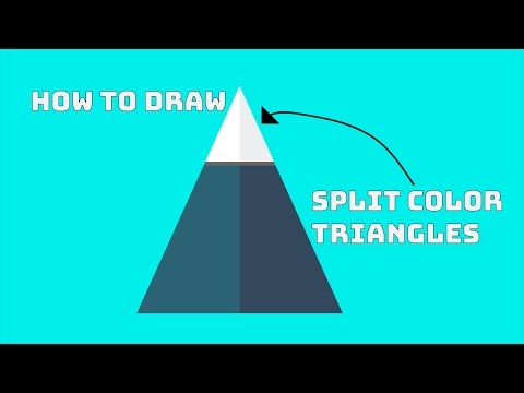 One Minute Tutorial - Drawing A Split Color Triangle in Illustrator