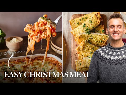 The Perfect Menu for a Christmas Meal | Baked Ziti & Garlic Bread