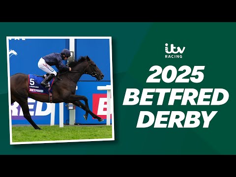 FULL RACE & REACTION: Lambourn wins the 2025 Betfred Derby | ITV Racing