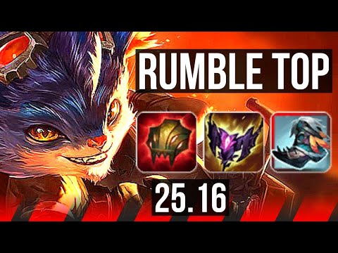 RUMBLE vs RENEKTON (TOP) | 7 solo kills, Legendary | EUW Master | 25.16