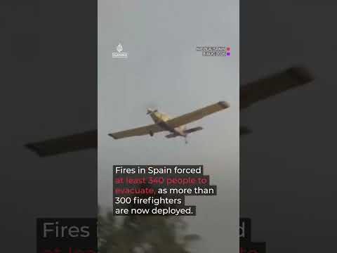 Wildfires in Albania and Spain cause hundreds to evacuate | AJ #shorts