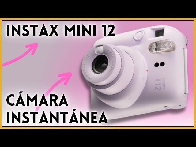Vídeo relacionado con Instax Mini 12 - Cámara instantánea, con autoexposición y lente selfi incluida, Morado (Lilac Purple)