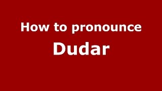 How to pronounce Dudar