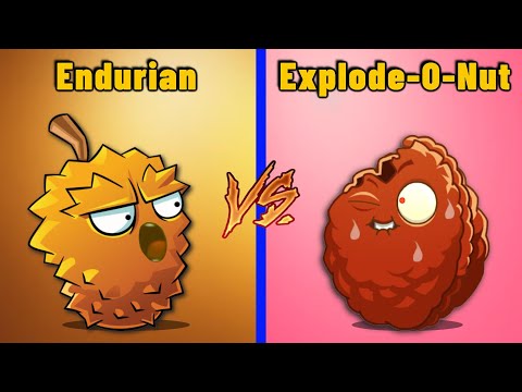 PVZ 2 - ENDURIAN vs EXPLODE-O-NUT! Plant vs Plant - Who Will Win?