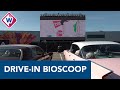 Drive-in bioscoop op parkeerplaats langs de A4