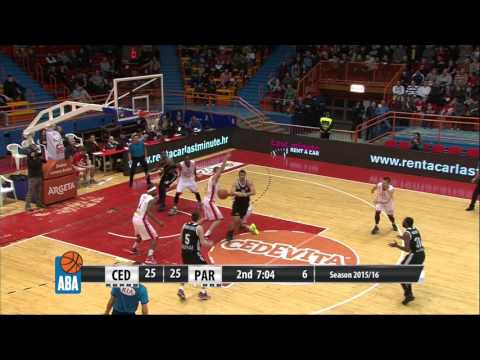 ABA Liga 2015/16 highlights: Cedevita - Partizan NIS R12 (29.11.2015)