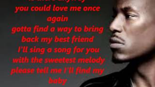 Tyrese I can&#39;t go on lyrics