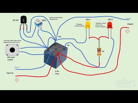 Electric Series line testing board connection animation video