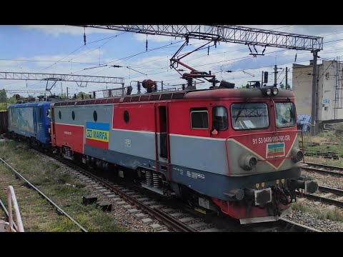 Tren de marfa CFR Marfa intra in Bacau cu EA088 si LEMA 004 la roata - 24.06.2022