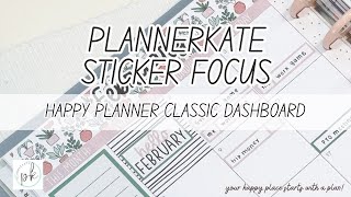 HAPPY PLANNER CLASSIC | Weekly Dashboard Layout 