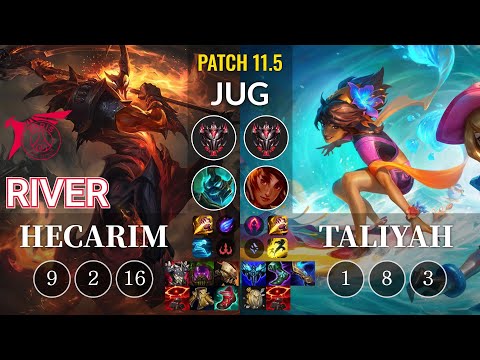 TLN River Hecarim vs Taliyah Jungle - KR Patch 11.5
