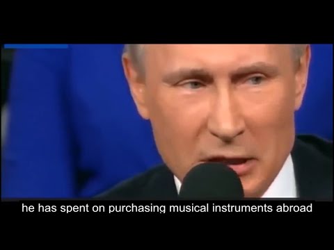 Putin on his offshores: those $2,000,000,000 are not mine, Roldugin spent them on instruments.