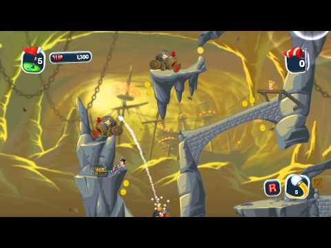 Worms Crazy Golf Pirate Cave Elements