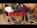 Kid Smashes Furniture With An AXE