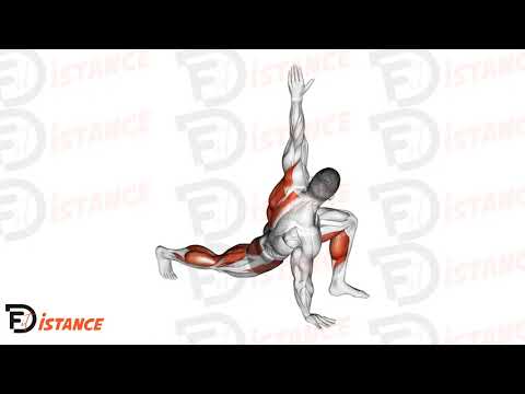 Exercice Ouverture de hanche statique en rotation main au sol (échauffement)