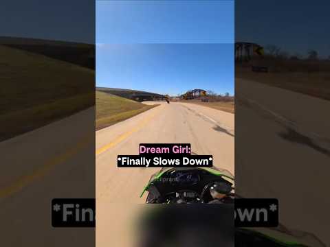 RANDOM BIKER GIRL FLIES BY A BIKER AND BULLIES HIM!! 😲