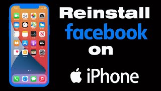 How do i uninstall Facebook and reinstall on iPhone