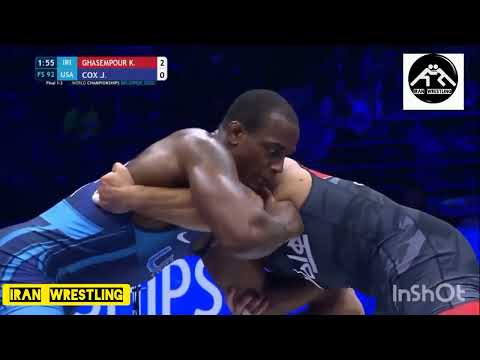 فینال کامران قاسمپور و کاکس|کشتی دیدنی کامران قاسمپور|مسابقات جهانی بلگراد|شکست کاکس برابر کامران●●●