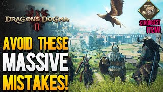 Dragon's Dogma 2 - Avoid These Massive Mistakes! 20+ Best Tips & Tricks For Early & Mid Game