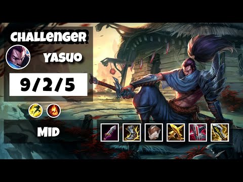 Yasuo Mid 11.13 Challenger Gameplay S11 (9/2/5) - BR