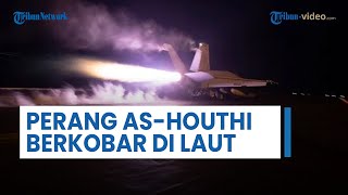 Perang AS & Houthi di Front Laut Berkobar, Pelaut Sipil Terluka Parah & Kapal Terbakar di Teluk Aden