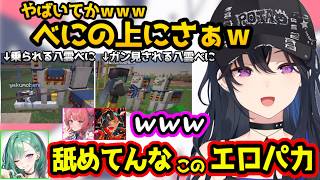 アルパカに好き放題されるべに様に爆笑するのせさん、感情に正直になるべきだと話すのせさんｗ【Minecraft/一ノ瀬うるは/八雲べに/夢野あかり/蝶屋はなび/ぶいすぽ/切り抜き】