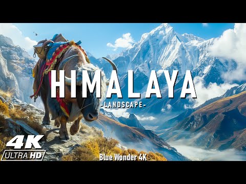 Himalaya 4k - Relaxing Music With Beautiful Natural Landscape - Amazing Nature