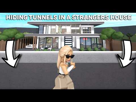 HIDING TUNNELS UNDER A STRANGERS HOUSE IN BLOXBURG *they were creepy*