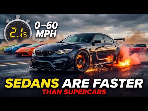 Thumbnail for Top 10 Fastest Sedans in 2026 (0–60 MPH Acceleration Rankings) by Mercedes-AMG, Porsche Panamera, Supercar, Porsche Taycan, Porsche, BMW, Mercedes-AMG GT, Car, Sedans