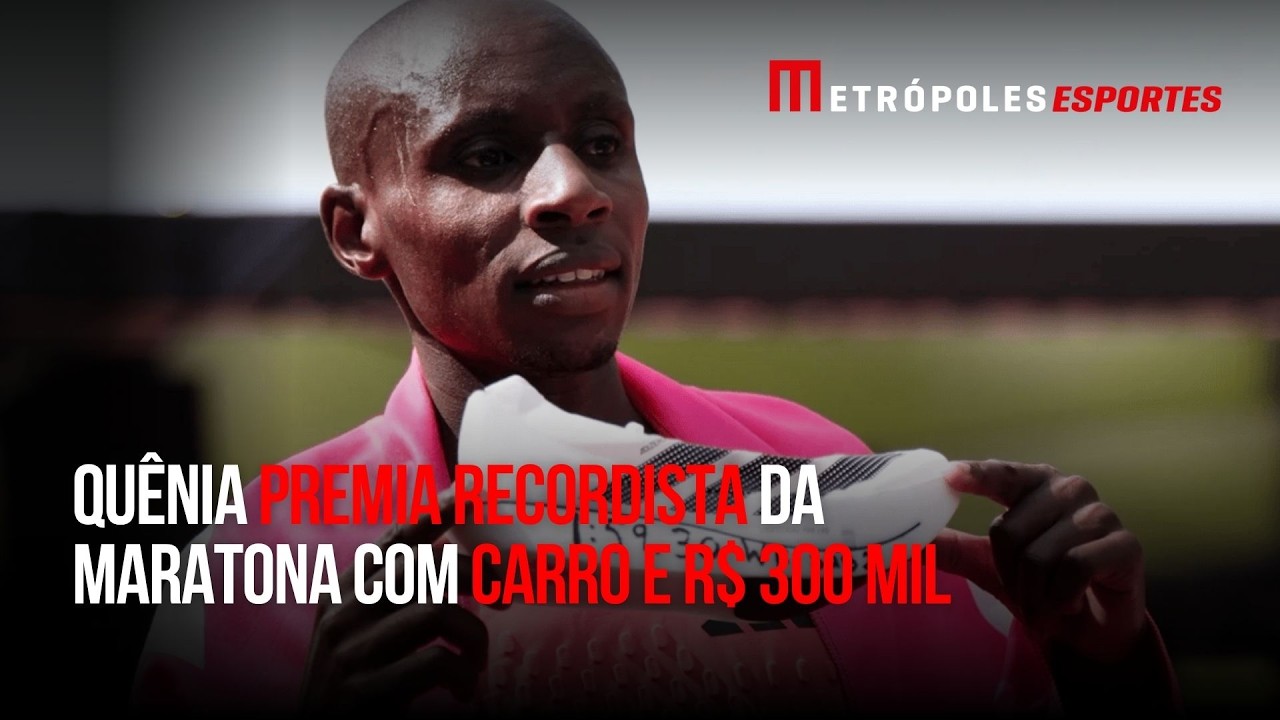 Quênia premia recordista da maratona com carro e R$ 300 mil