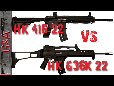 H&K G36K VS H&K 416 22lr