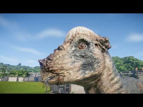 Pachycephalosaurus (modified) vs All small carnivores (Jurassic World evolution)