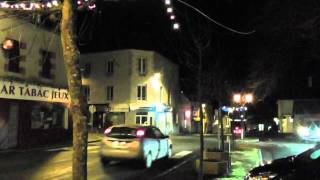 preview picture of video 'Driving At Night Around Callac, Côtes d'Armor, Brittany, France Christmas Eve 2011'