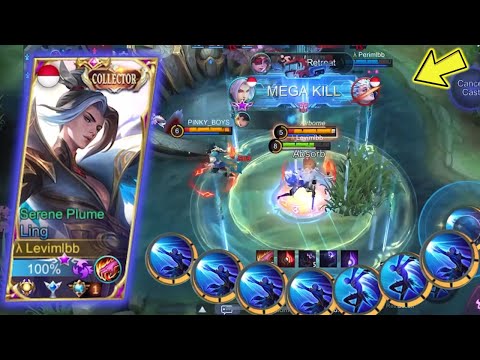 NEW LING SECRET 7X COMBO USING WALLS - Mobile Legends