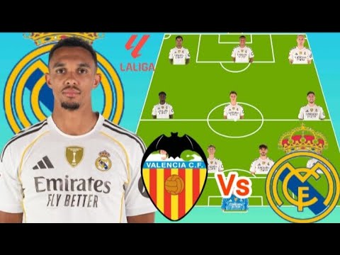 Regreso de Arnold ✅ ~ Valencia Vs Real Madrid Potencial Alineación 4-3-3 en LaLiga Jornada 23 Tem...
