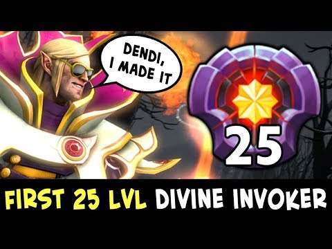 FIRST 25 level INVOKER Divine rank — DENDI's fan
