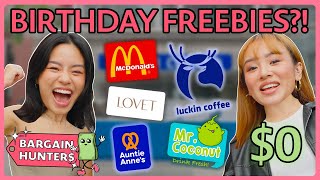 Where To Get Free Food & Discounted Shopping On Your Birthday! | Bargain Hunters EP8