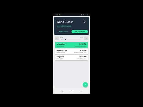 World Clock Widget