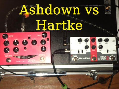Ashdown OriginAL Valve Pre-DI Pedal vs Hartke bass attack 2 Pre-DI- Batalla de Pre Amplificadores 1.