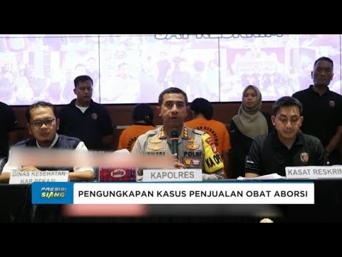 POLRES METRO BEKASI UNGKAP KASUS PENJUALAN OBAT ABORSI