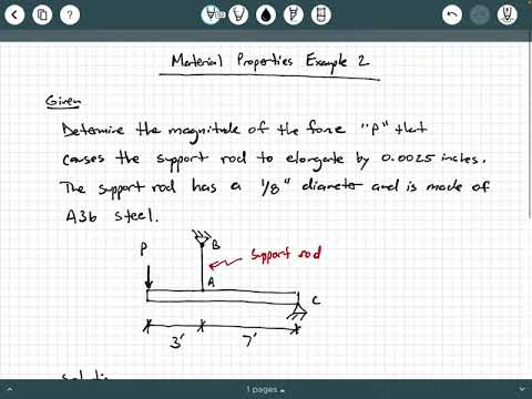 Mechanics of Materials - Video 37:  Material Properties Example 2