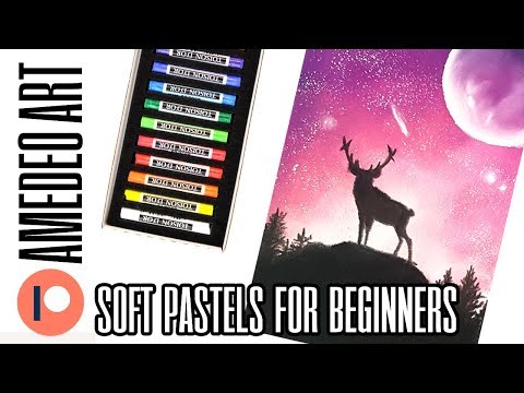 Soft Pastels Tutorial for Complete Beginners | Galaxy Night Sky Drawing | Kate Amedeo
