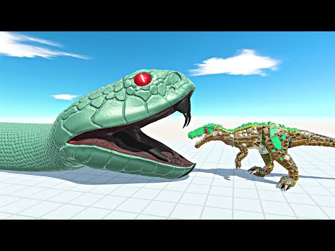Giant destroys Black Mamba Snake - Animal Revolt Battle Simulator