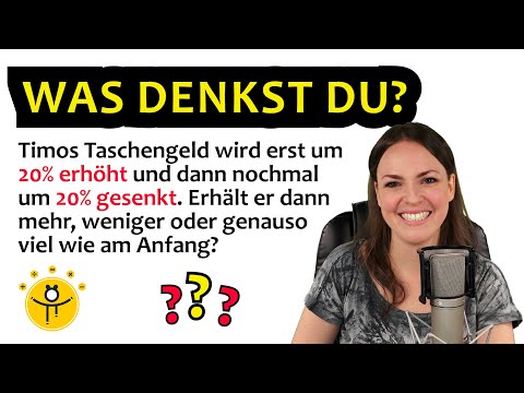 Mit Prozenten % rechnen – Prozentrechnung Textaufgaben