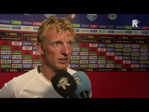 Dirk Kuyt na afloop van Feyenoord - Excelsior